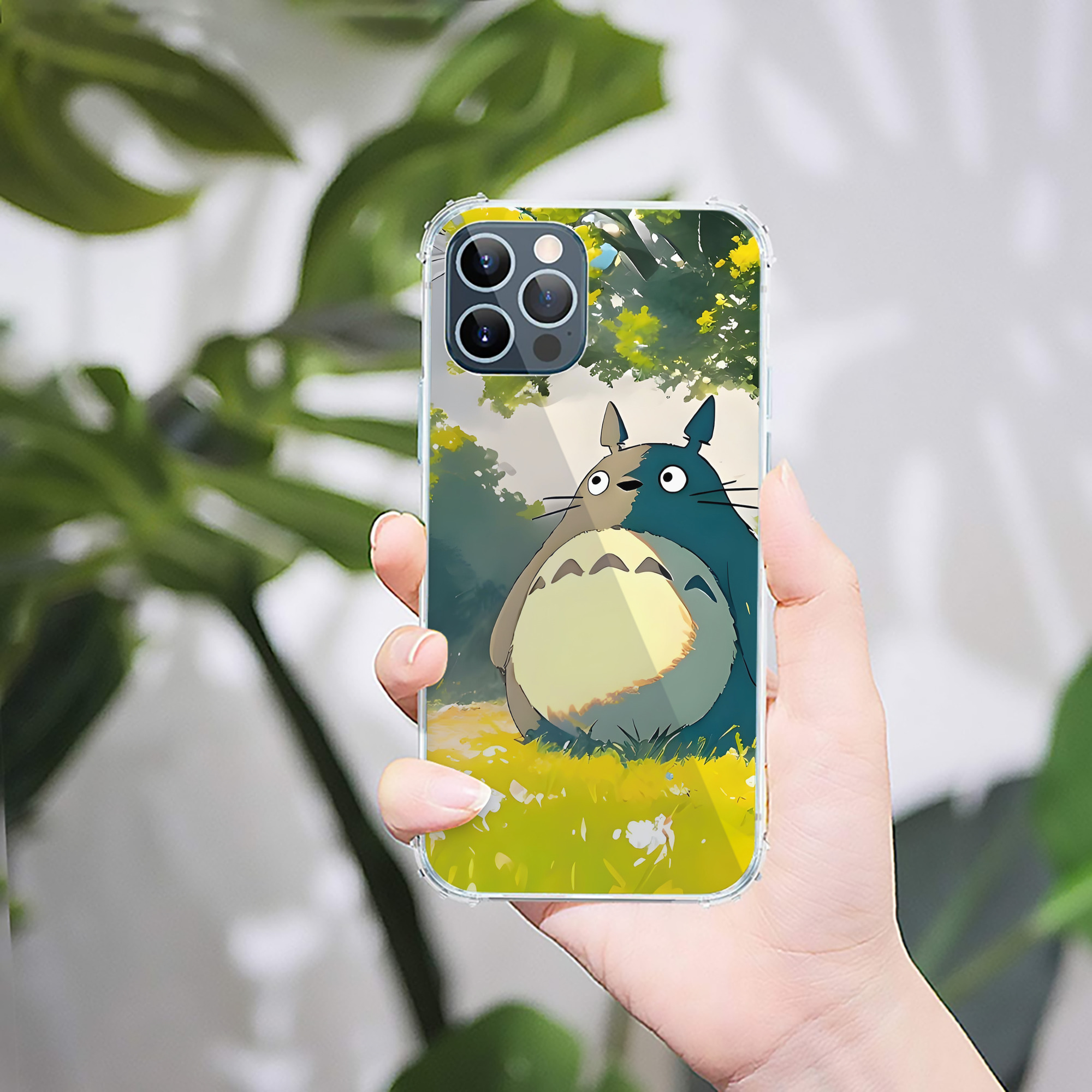 （画像用） となりのトトロ 草壁メイ 草壁サツキ My Neighbor Totoro Satsuki Kusakabe Mei Kusakabe 【iPhone 12シリーズ対応】透明スマホケース（クリアソフトケース）